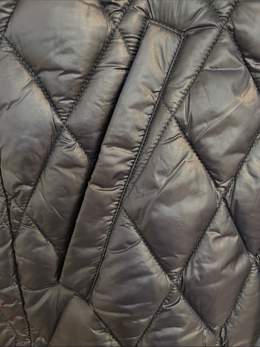 Martha Stewart Quilted Sleeveless Oversized Vest - True Navy Blue Size M Fits XL - Picture 5 of 7